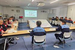 災害対策本部会議の様子