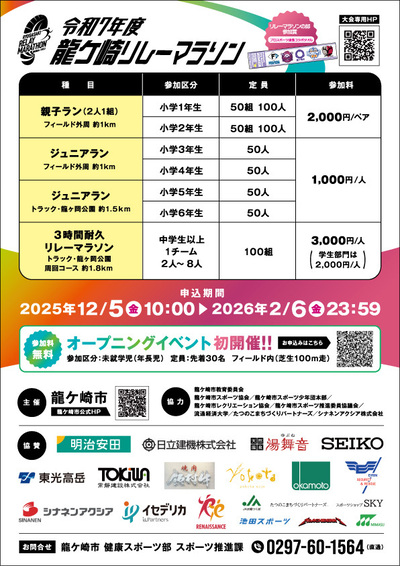 龍ケ崎リレーマラソン大会裏面