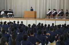 生徒会選挙の様子です